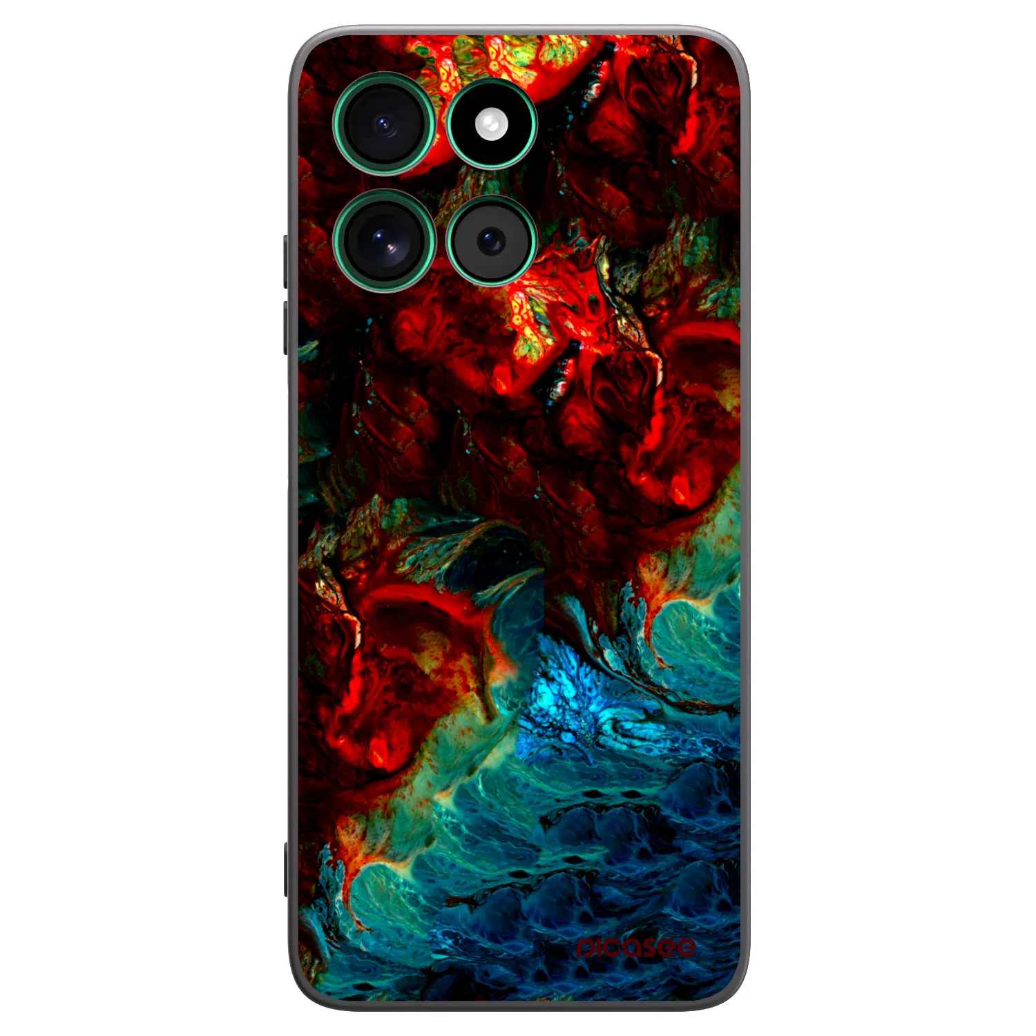 Picasee Motorola Moto G57 Power Hülle - Schwarzes Silikon - Universe
