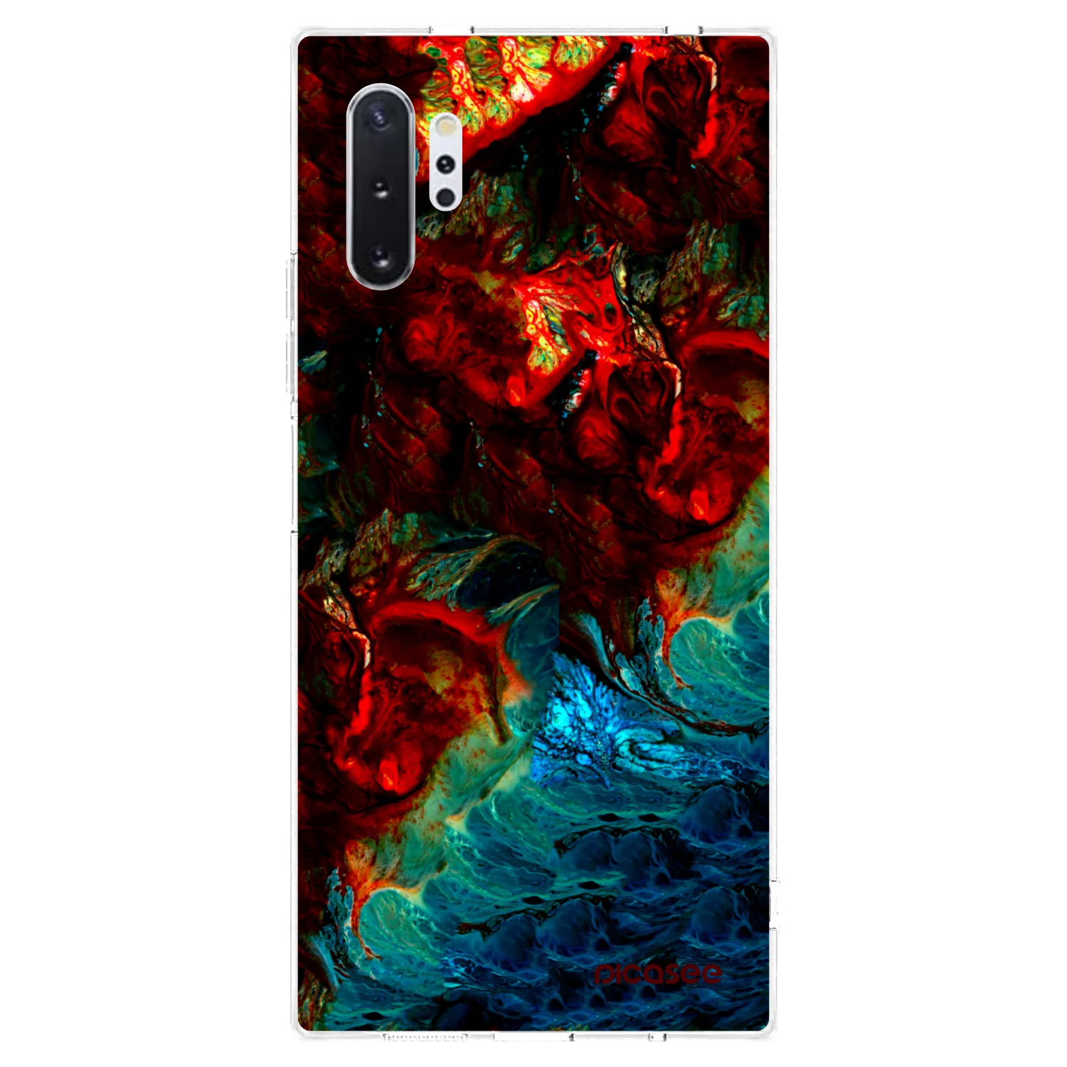Picasee Samsung Galaxy Note 10+ N975F Hülle - Transparentes Silikon - Universe
