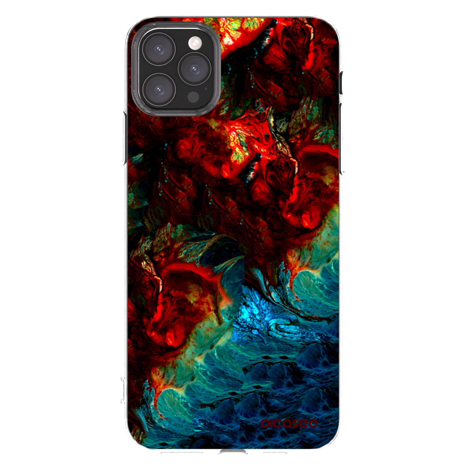 Picasee Apple iPhone 11 Pro Max Hülle - Transparentes Silikon - Universe