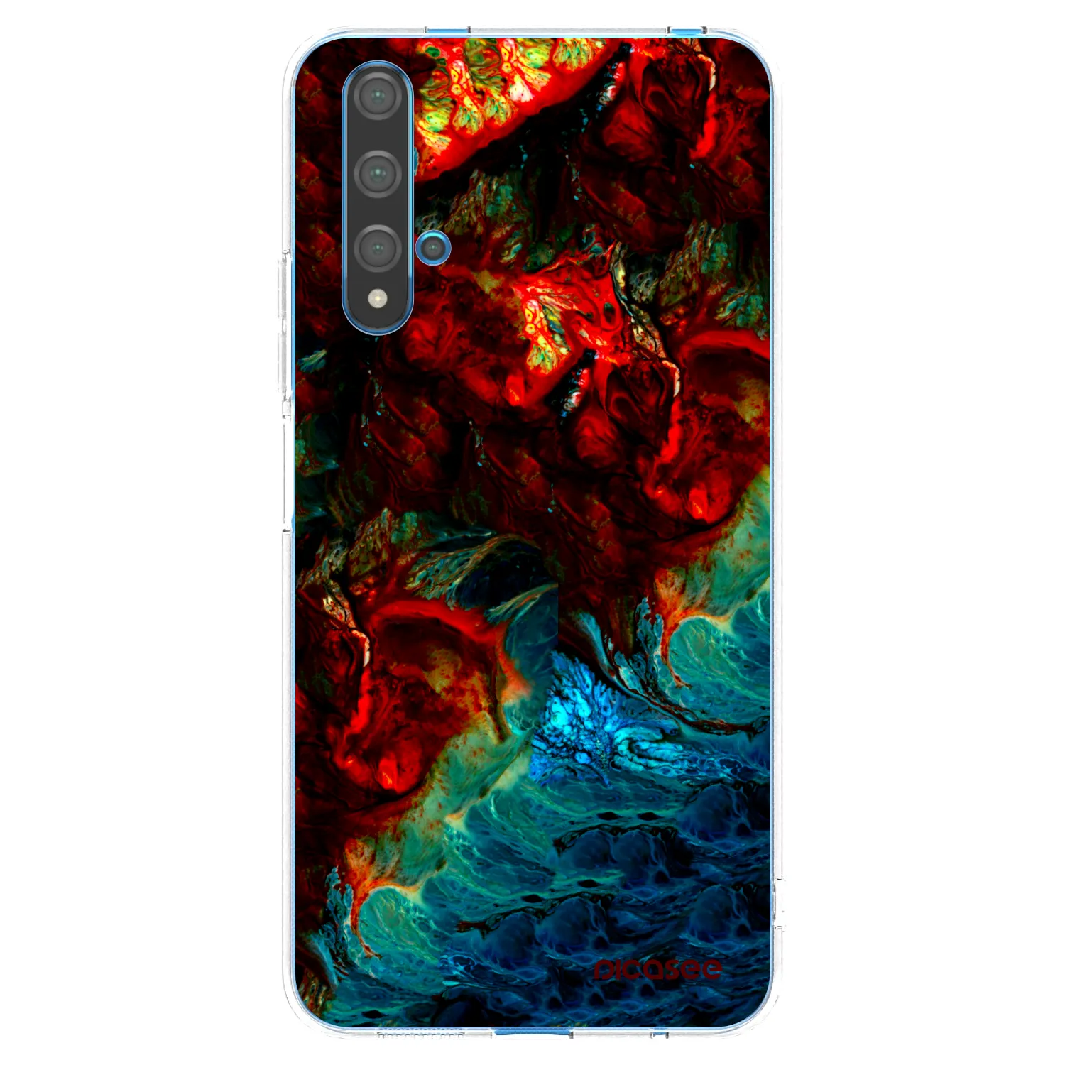 Picasee Huawei Nova 5T Hülle - Transparentes Silikon - Universe