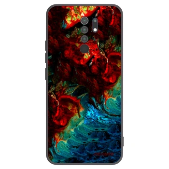 Picasee Xiaomi Redmi 9 Hülle - Schwarzes Silikon - Universe