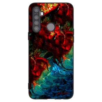 Picasee Realme 5 Hülle - Schwarzes Silikon - Universe