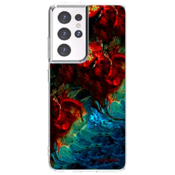 Picasee Samsung Galaxy S21 Ultra 5G G998B Hülle - Transparentes Silikon - Universe