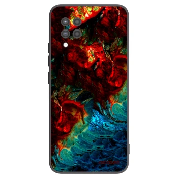 Picasee Samsung Galaxy A42 A426B Hülle - Schwarzes Silikon - Universe