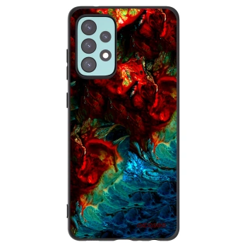 Picasee Samsung Galaxy A72 A725F Hülle - Schwarzes Silikon - Universe