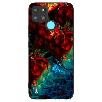 Picasee Realme C21Y Hülle - Schwarzes Silikon - Universe