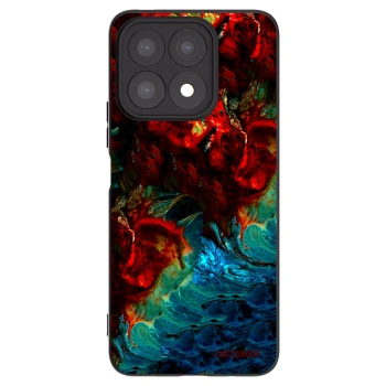 Picasee Honor X8a Hülle - Schwarzes Silikon - Universe