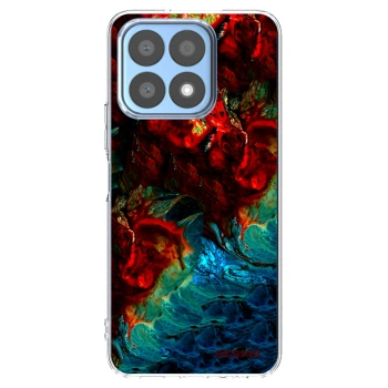 Picasee Honor X8a Hülle - Transparentes Silikon - Universe