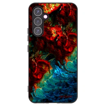 Picasee Samsung Galaxy A54 5G A546B Hülle - Schwarzes Silikon - Universe