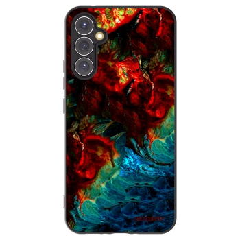 Picasee Samsung Galaxy A34 5G A346B Hülle - Schwarzes Silikon - Universe