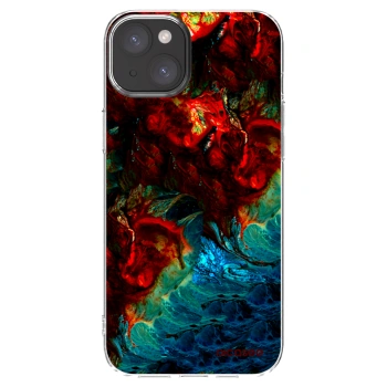 Picasee Apple iPhone 15 Plus Hülle - Transparentes Silikon - Universe