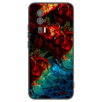 Picasee Xiaomi Poco F5 Pro 5G Hülle - Schwarzes Silikon - Universe