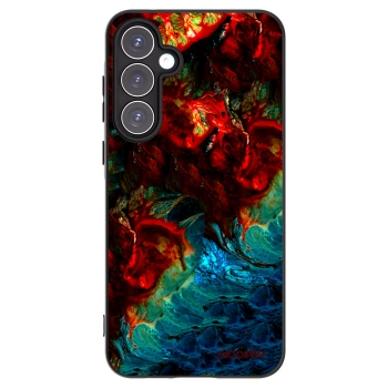 Picasee Samsung Galaxy A55 5G A556B Hülle - Schwarzes Silikon - Universe