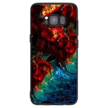 Picasee Samsung Galaxy S8 G950F Hülle - Schwarzes Silikon - Universe