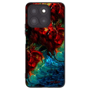 Picasee Honor X8c Hülle - Schwarzes Silikon - Universe