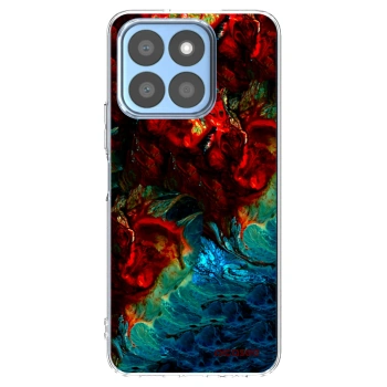 Picasee Honor X8c Hülle - Transparentes Silikon - Universe