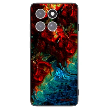 Picasee Motorola Edge 60 Fusion Hülle - Schwarzes Silikon - Universe