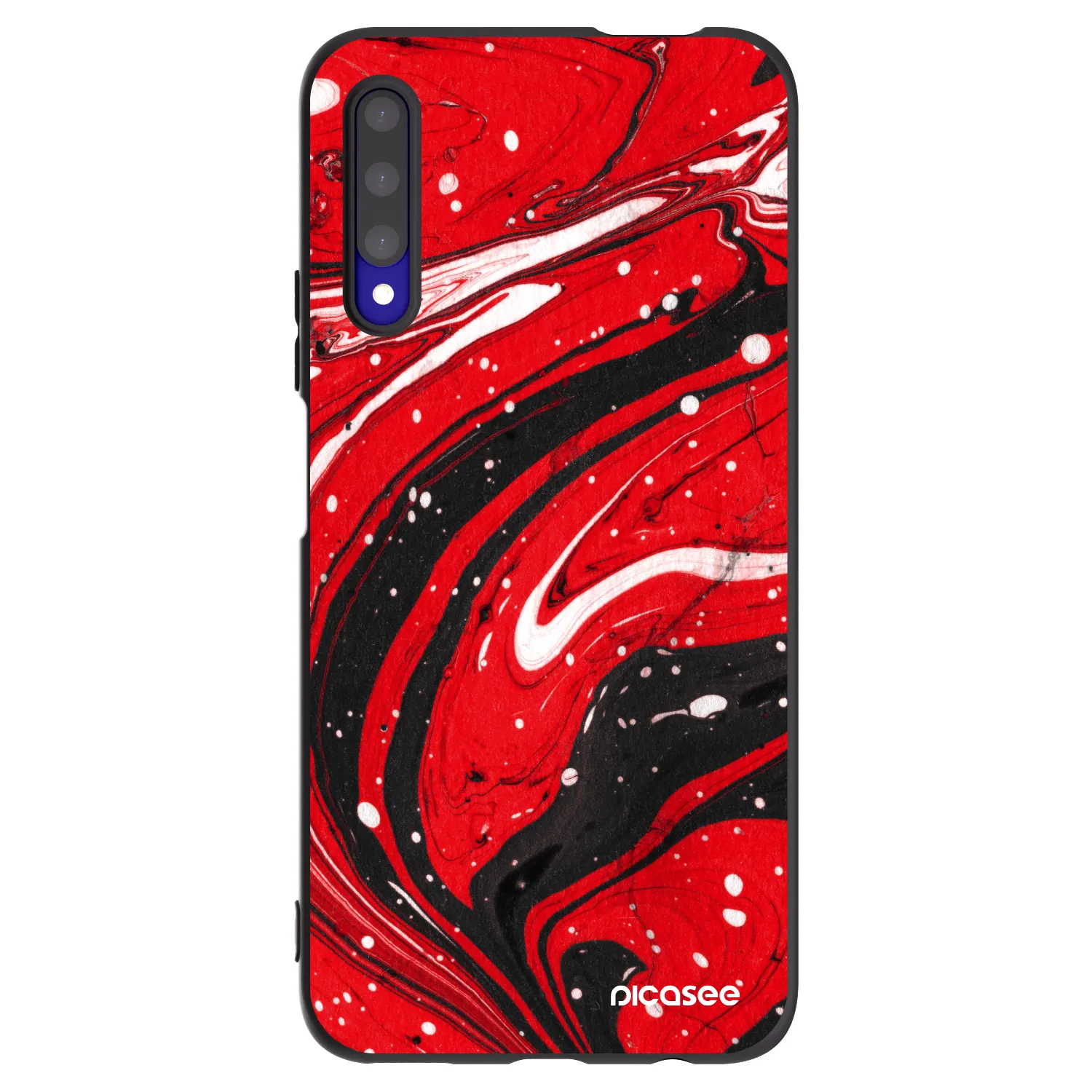 Picasee Honor 9X Pro Hülle - Schwarzes Silikon - Red black