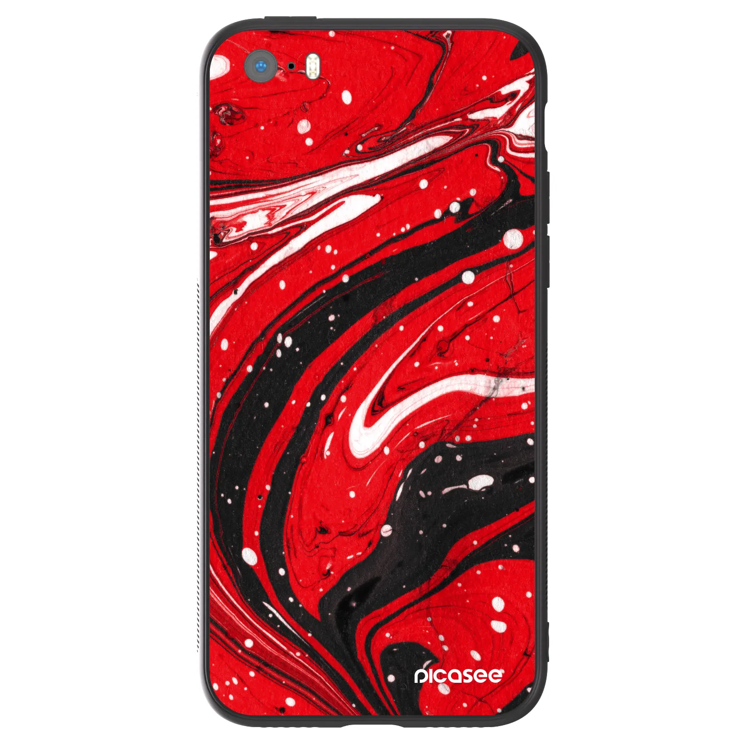 Picasee ULTIMATE CASE für Apple iPhone 5/5S/SE - Red black