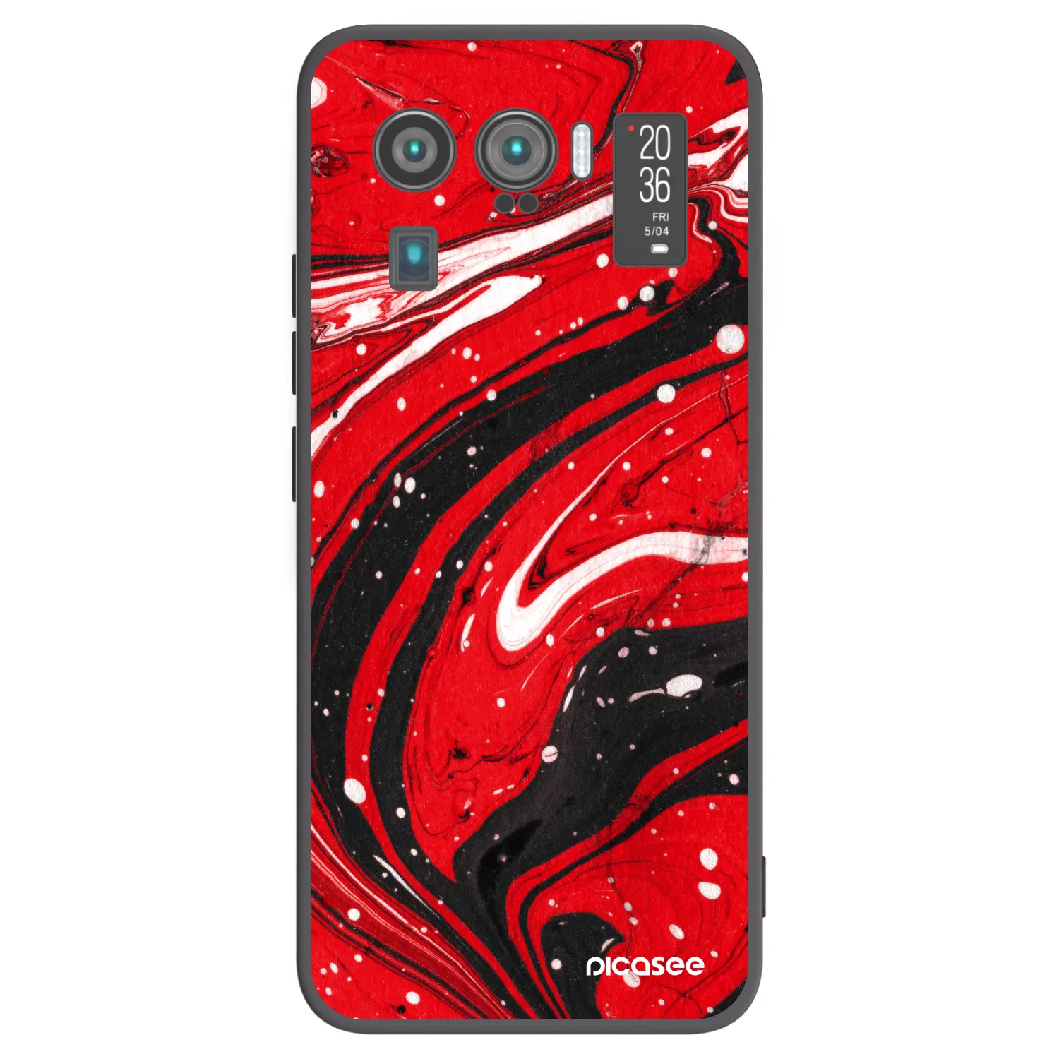 Picasee Xiaomi Mi 11 Ultra Hülle - Schwarzes Silikon - Red black