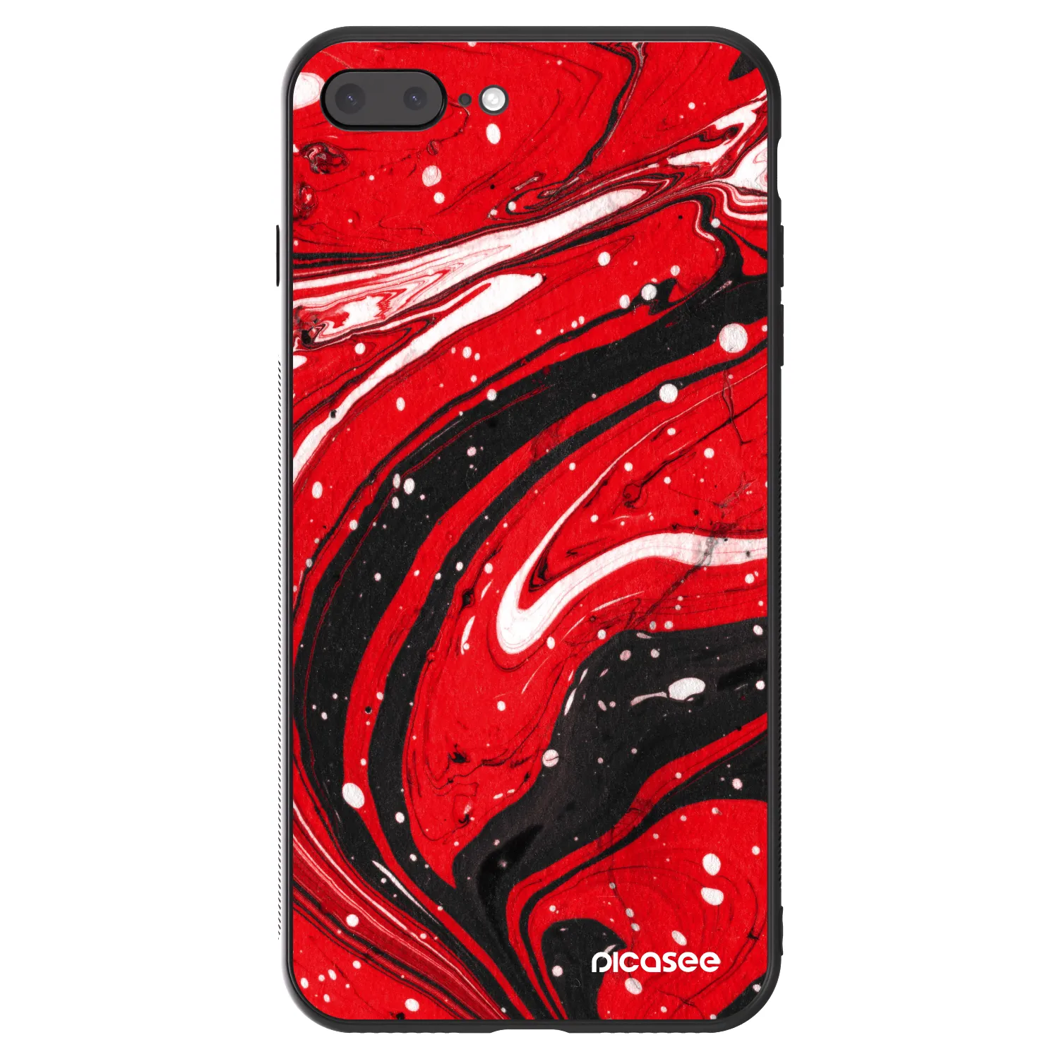 Picasee ULTIMATE CASE für Apple iPhone 8 Plus - Red black