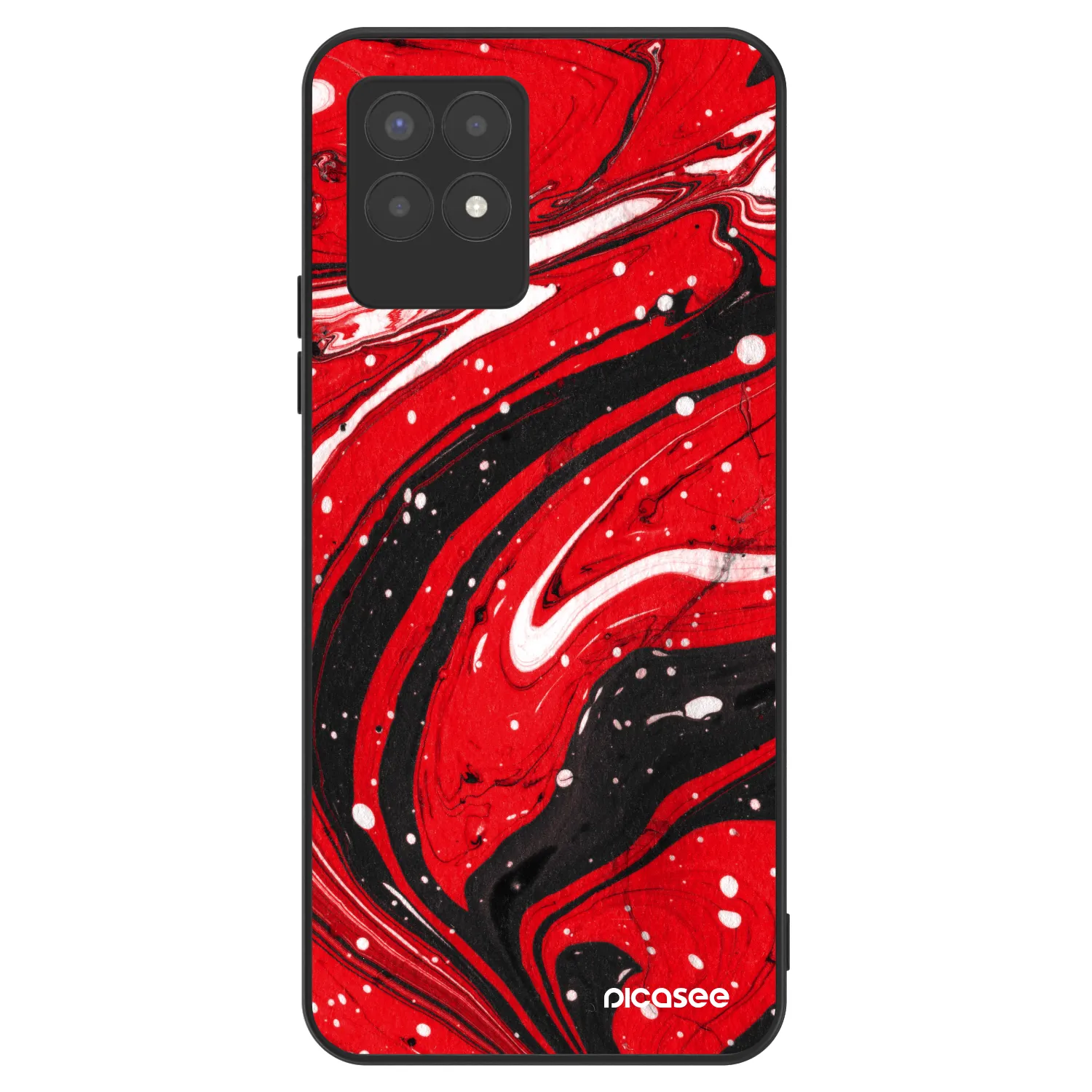 Picasee ULTIMATE CASE für Realme 8i - Red black