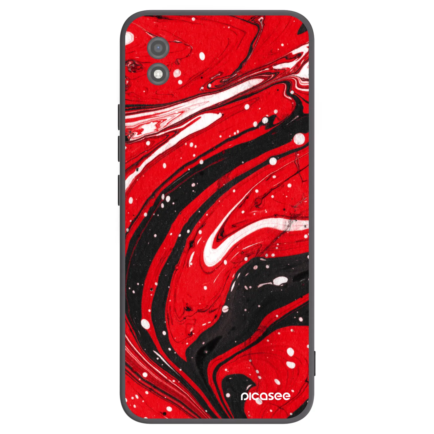 Picasee Realme C11 (2021) Hülle - Schwarzes Silikon - Red black