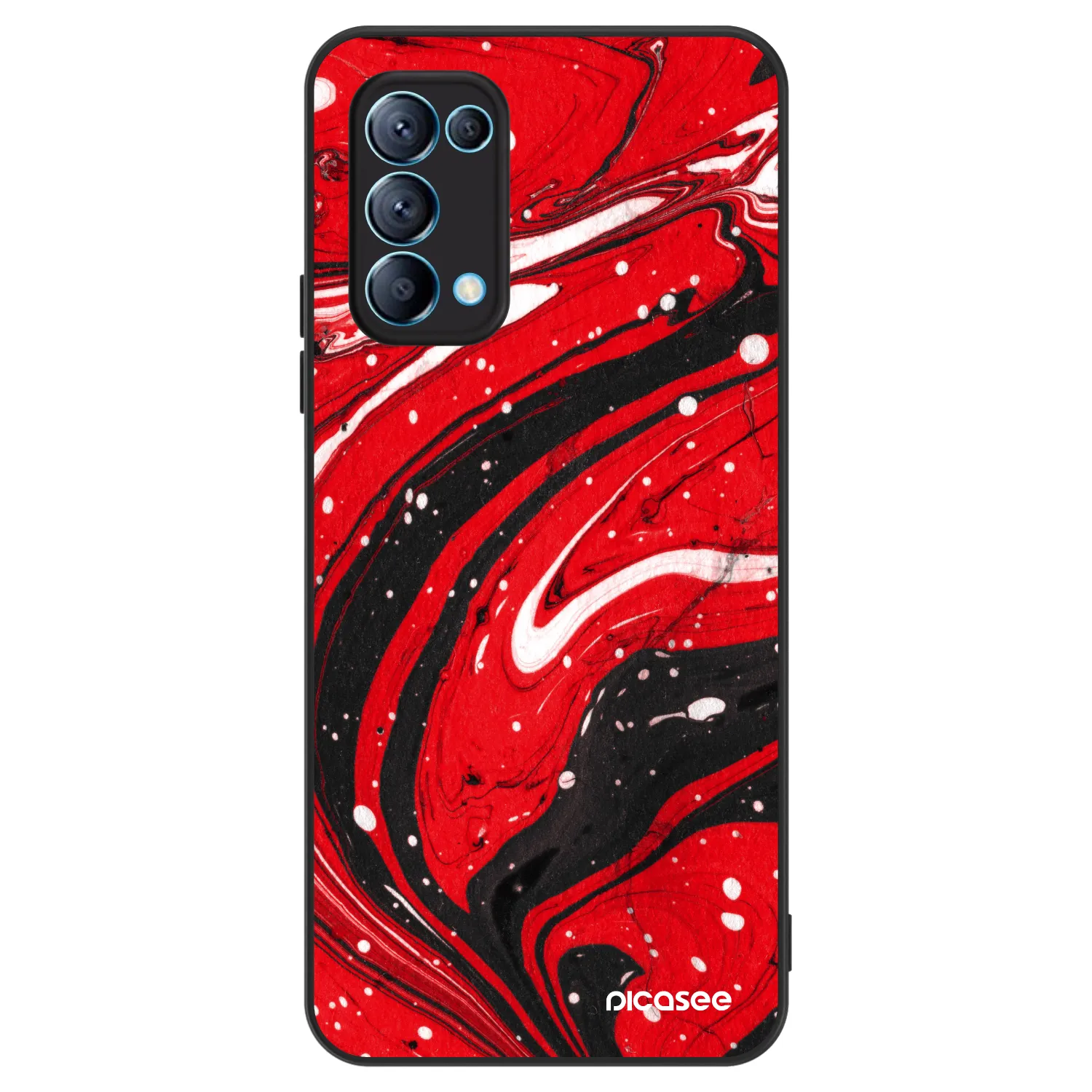 Picasee ULTIMATE CASE für OPPO Reno 5 5G - Red black