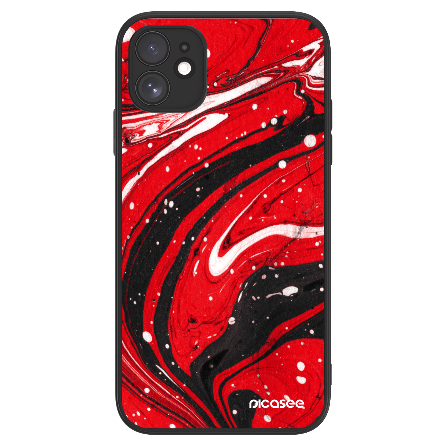 Picasee ULTIMATE CASE MagSafe für Apple iPhone 11 - Red black