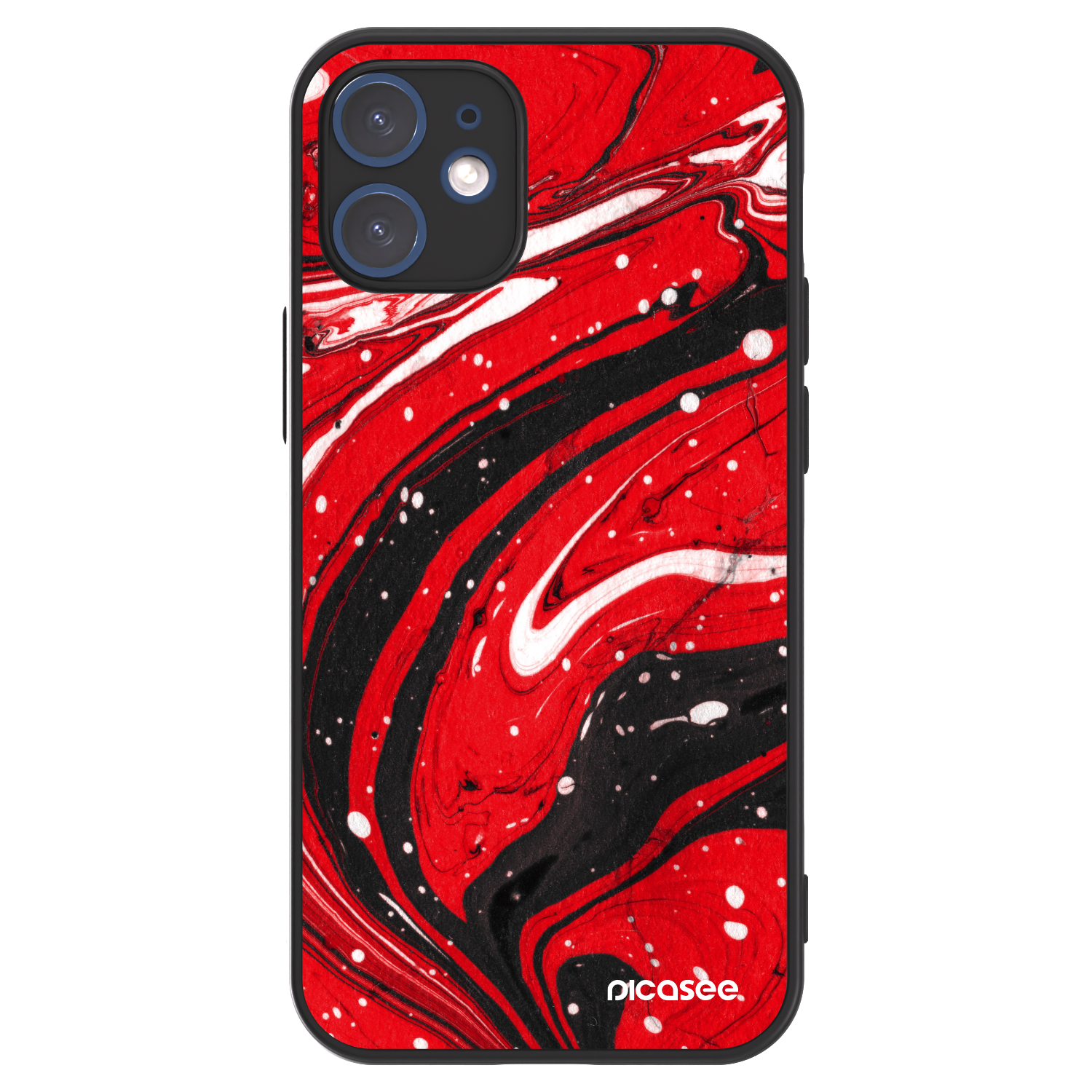 Picasee ULTIMATE CASE MagSafe für Apple iPhone 12 mini - Red black