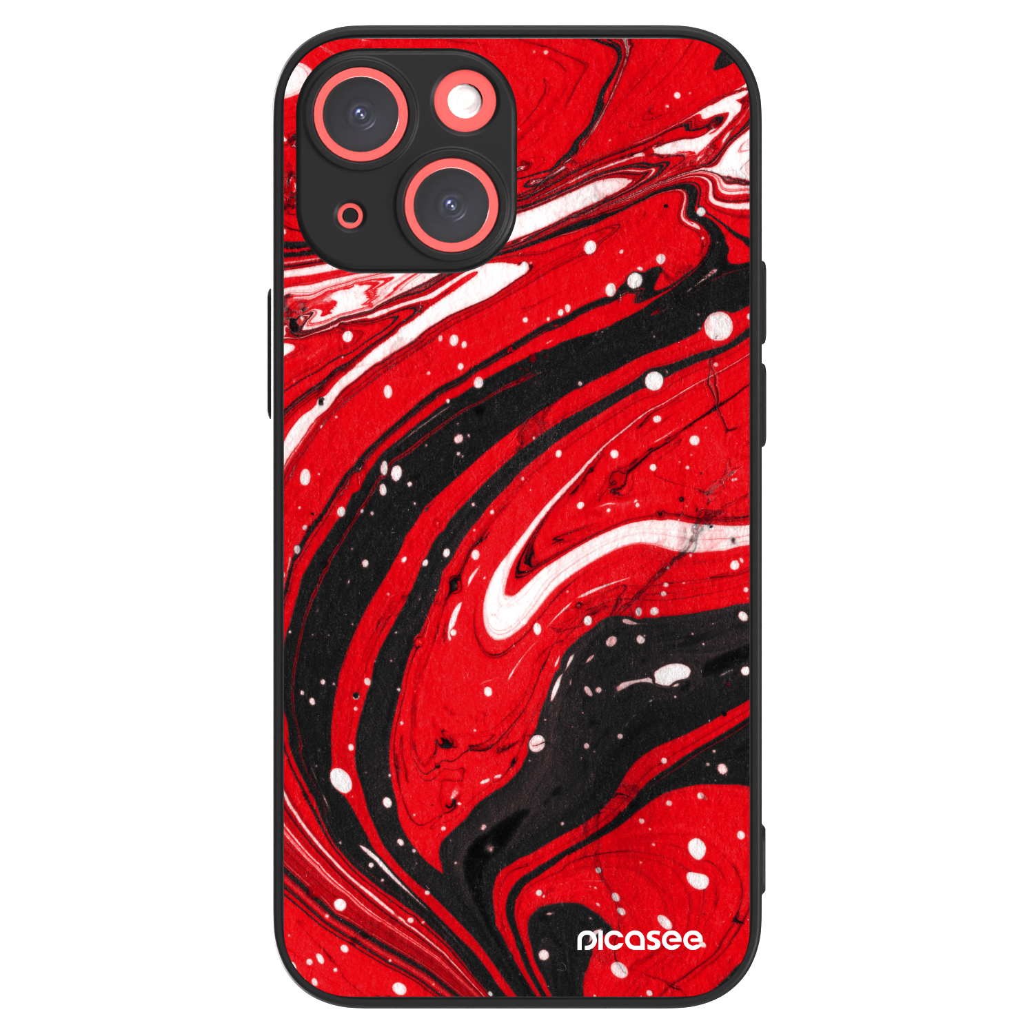Picasee ULTIMATE CASE MagSafe für Apple iPhone 13 mini - Red black