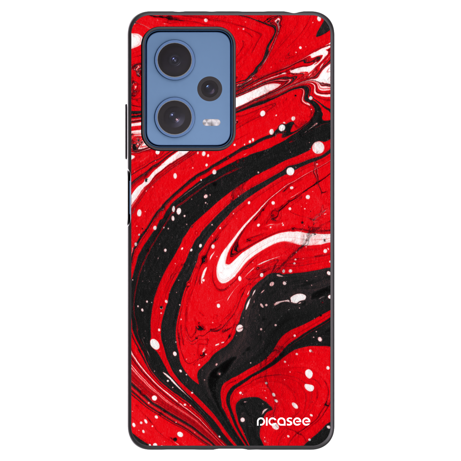 Picasee Xiaomi Redmi Note 12 Pro 5G Hülle - Schwarzes Silikon - Red black