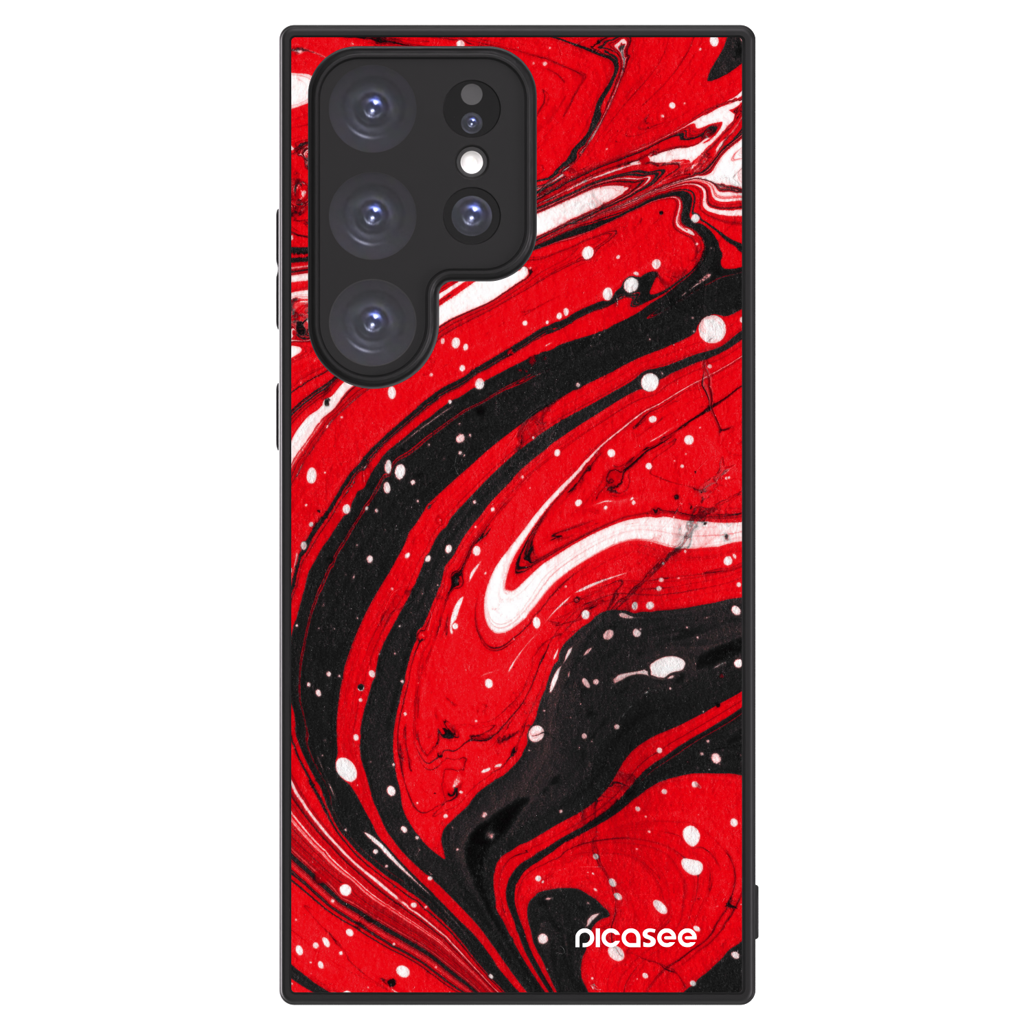 Picasee ULTIMATE CASE PowerShare für Samsung Galaxy S23 Ultra 5G - Red black