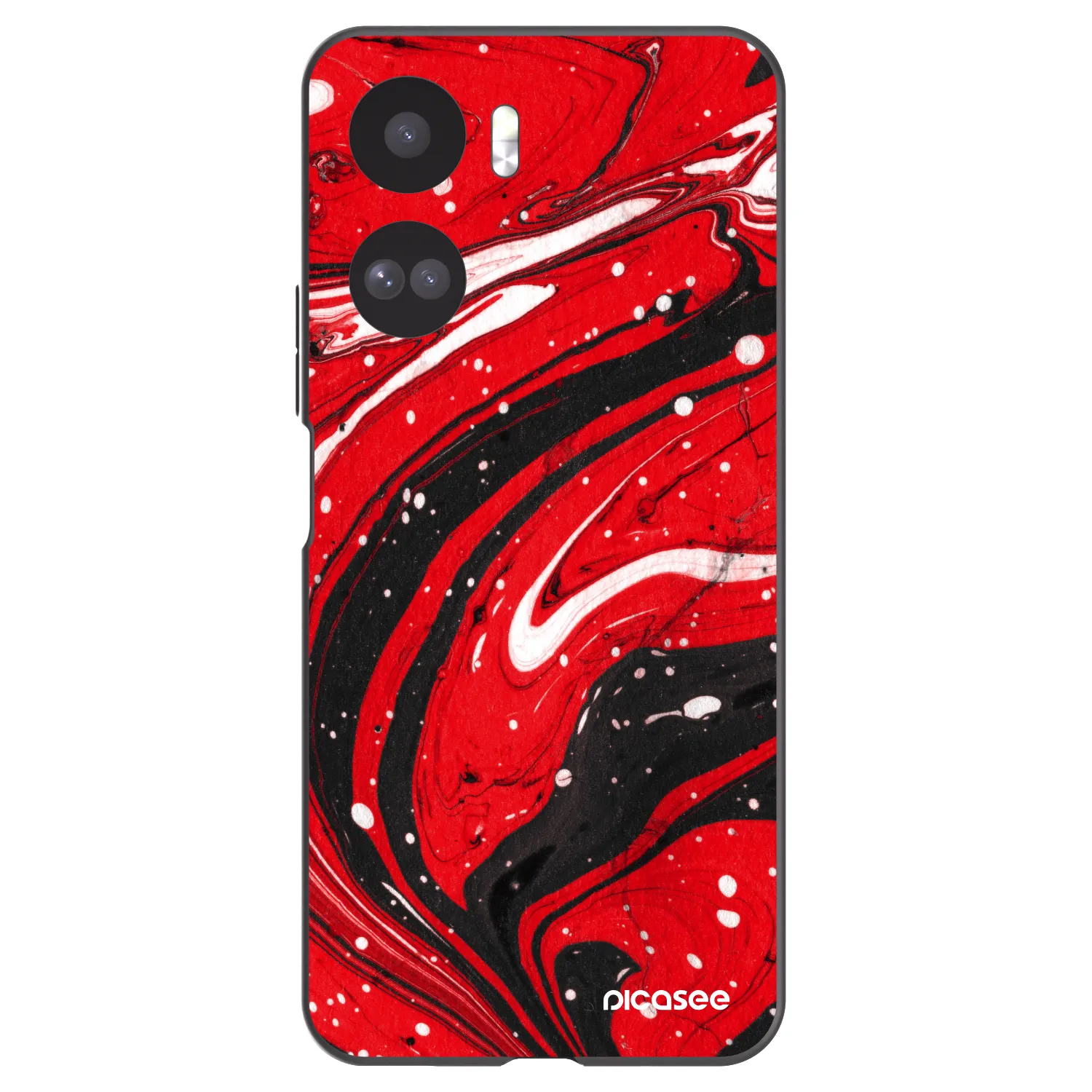 Picasee Honor 90 Lite 5G Hülle - Schwarzes Silikon - Red black