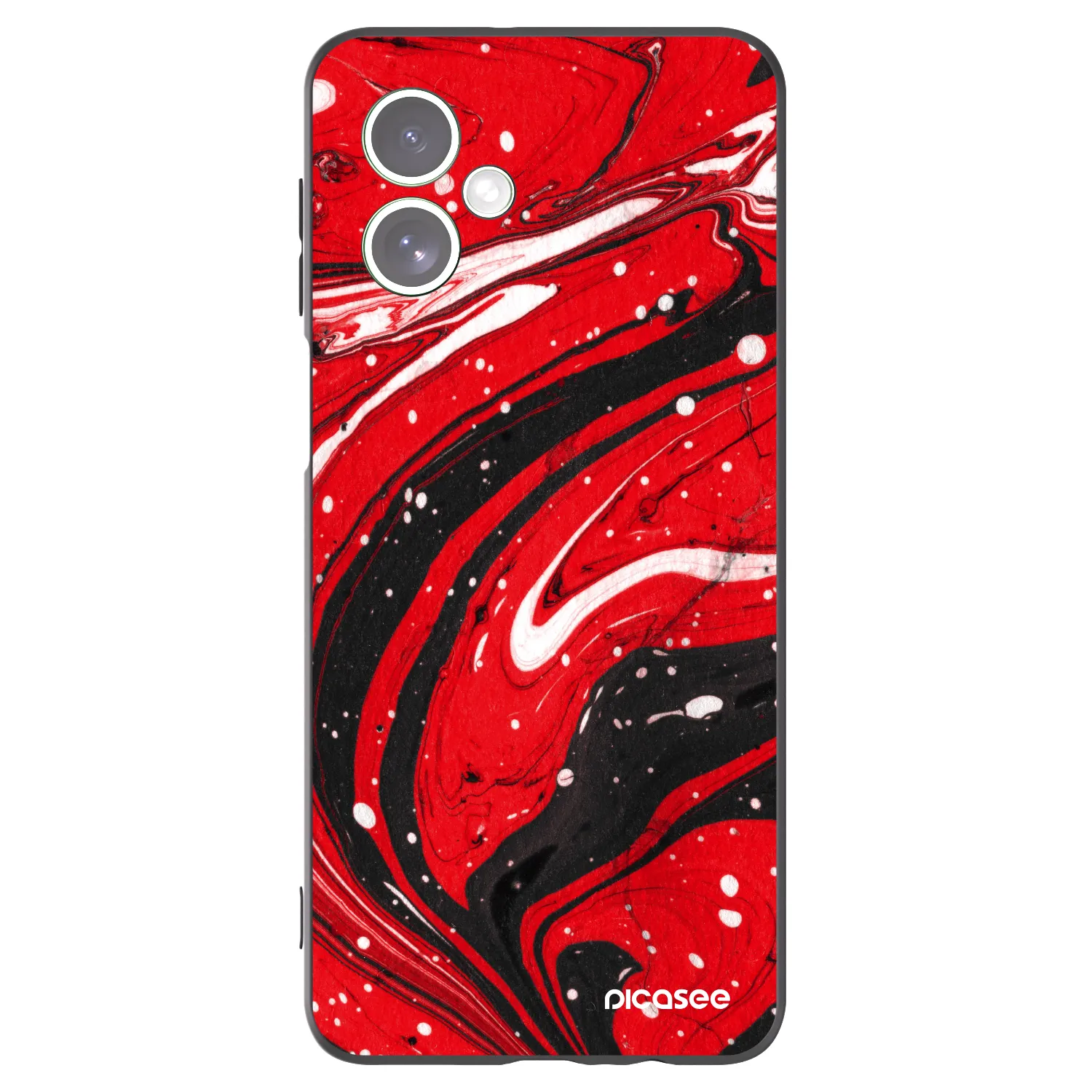 Picasee Motorola Moto G54 5G Hülle - Schwarzes Silikon - Red black