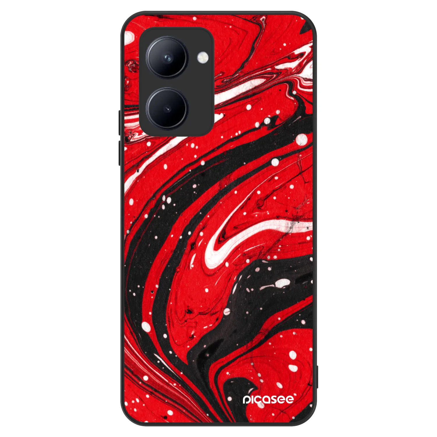 Picasee ULTIMATE CASE für Realme C33 (2023) - Red black