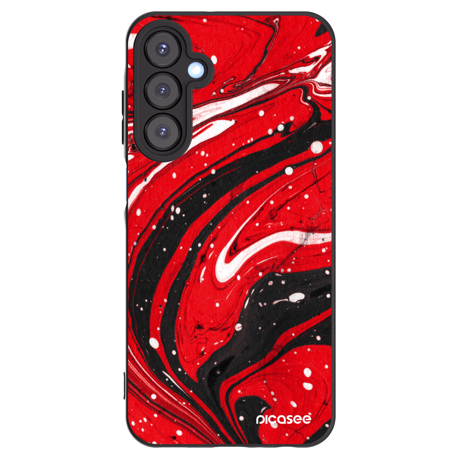 Picasee Samsung Galaxy A25 A256B 5G Hülle - Schwarzes Silikon - Red black
