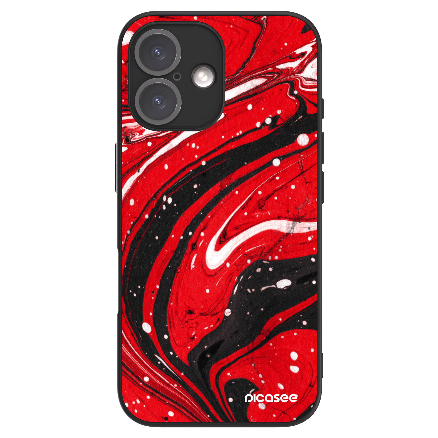 Picasee ULTIMATE CASE für Apple iPhone 16 - Red black