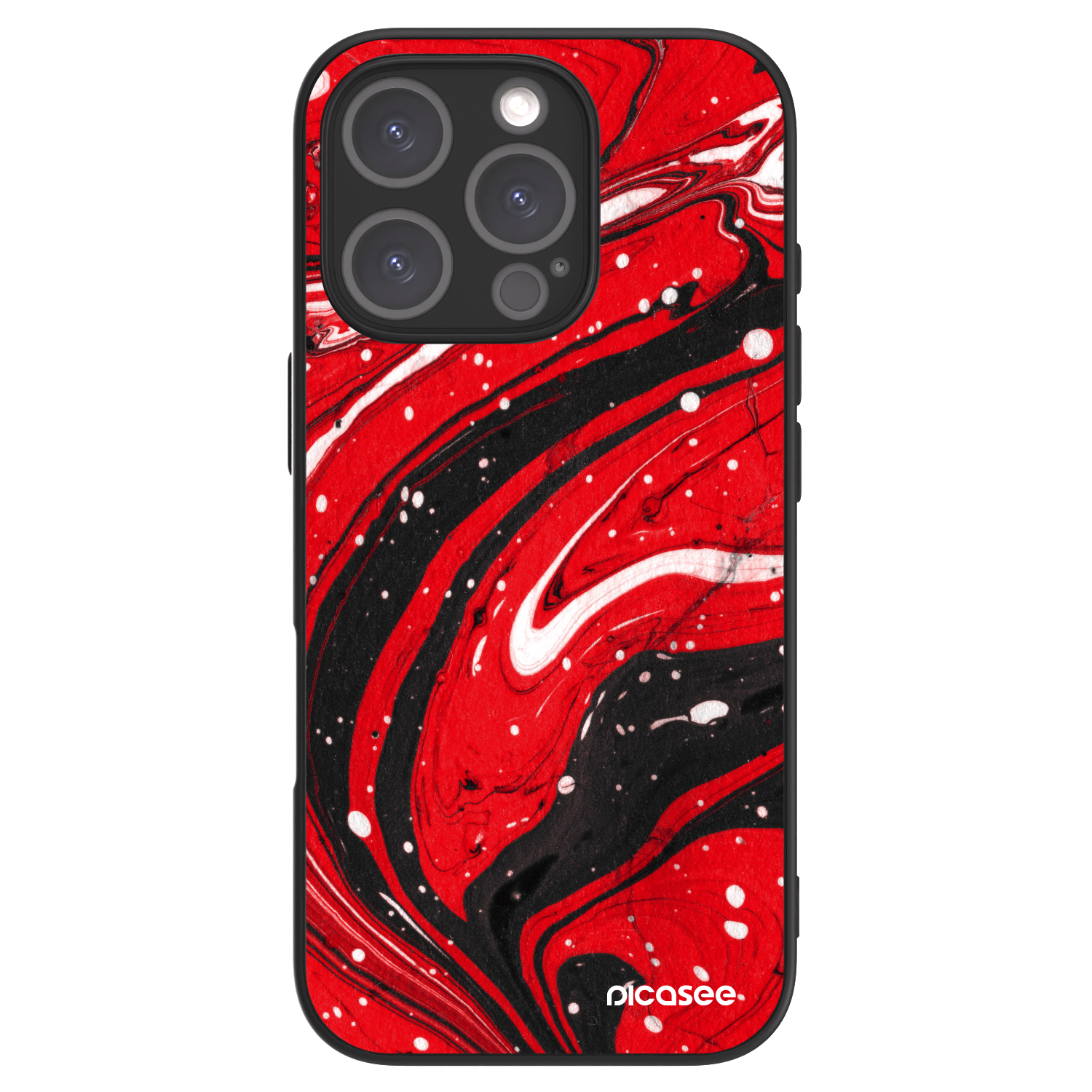 Picasee ULTIMATE CASE MagSafe für Apple iPhone 16 Pro - Red black