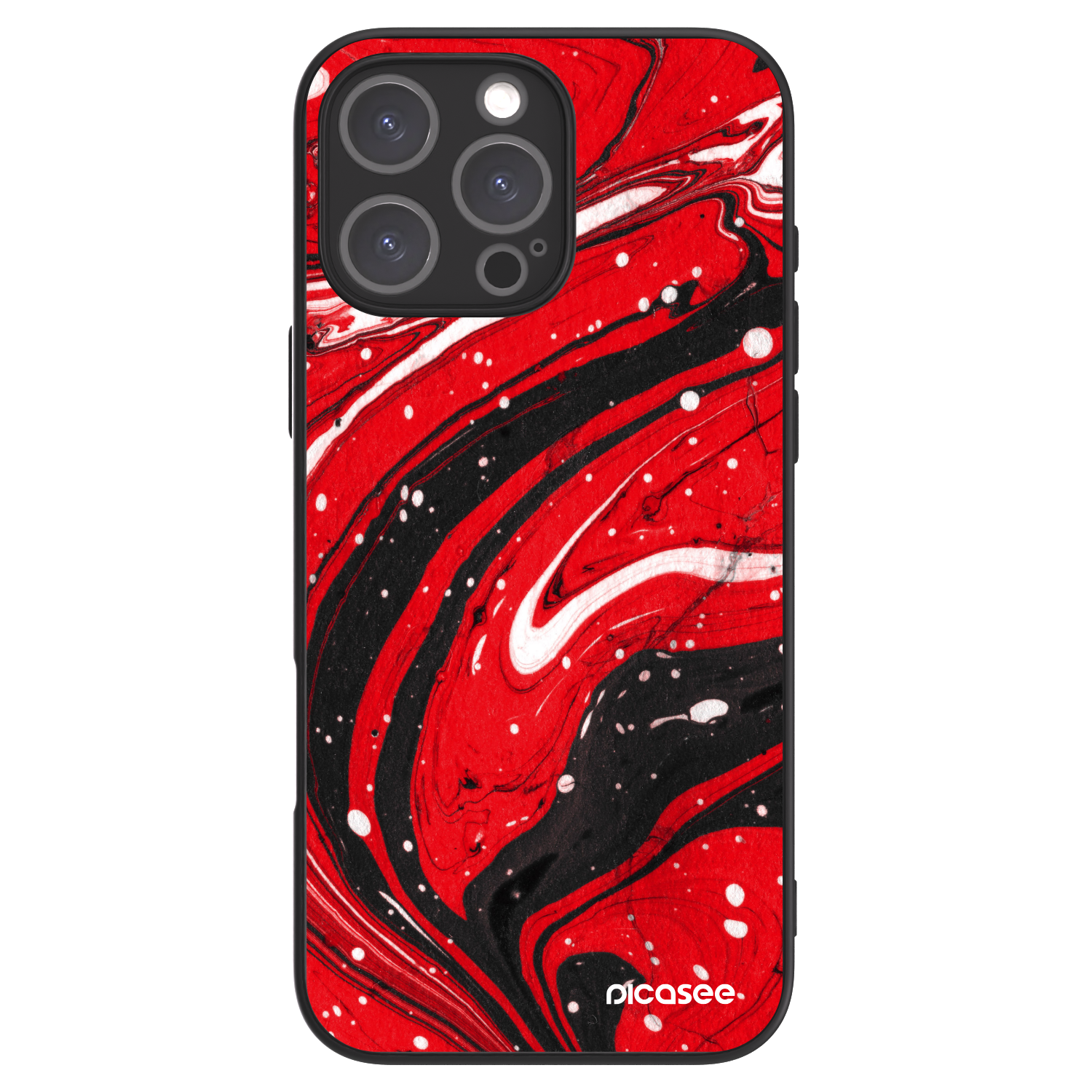 Picasee ULTIMATE CASE MagSafe für Apple iPhone 16 Pro Max - Red black