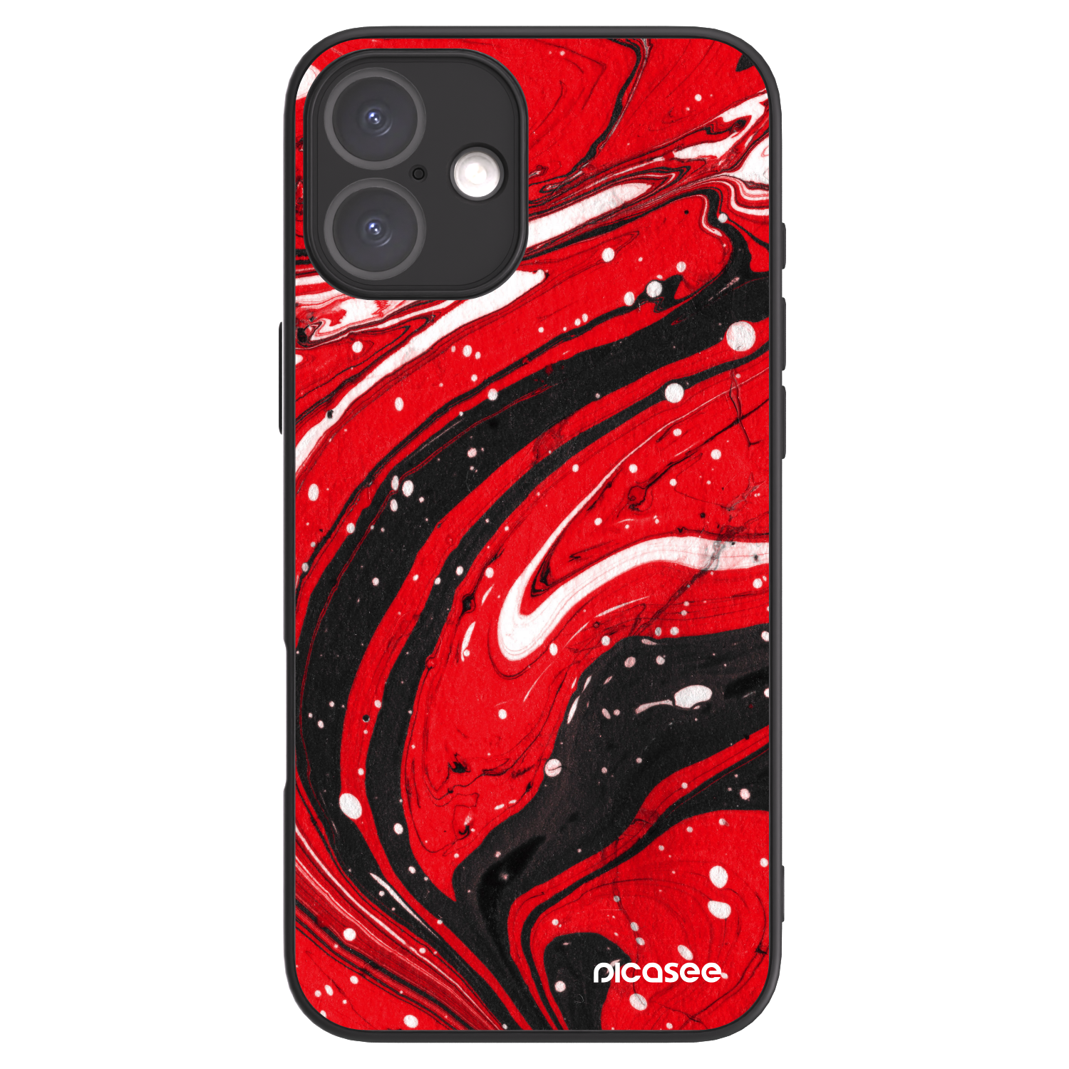 Picasee ULTIMATE CASE MagSafe für Apple iPhone 16 Plus - Red black