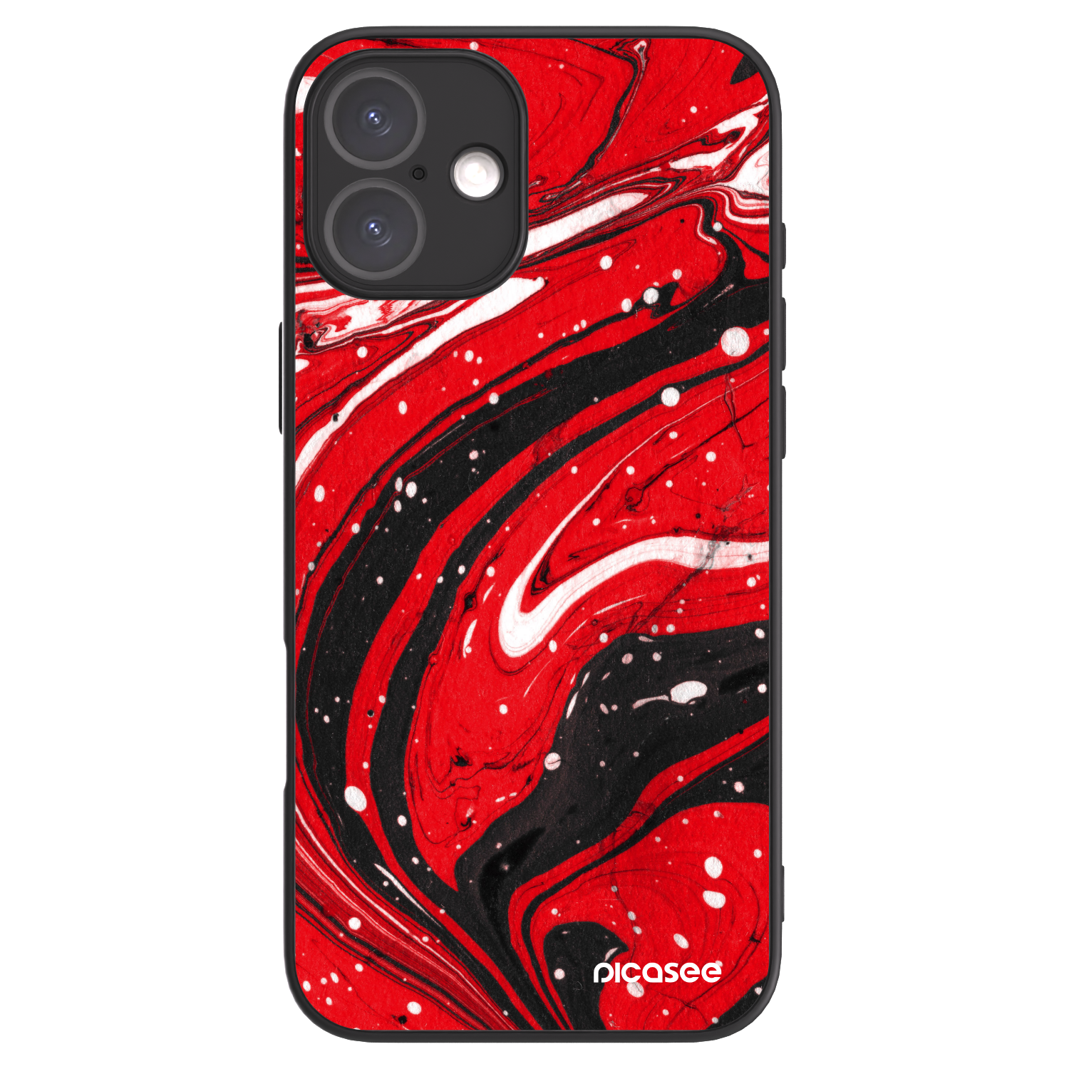 Picasee ULTIMATE CASE für Apple iPhone 16 Plus - Red black