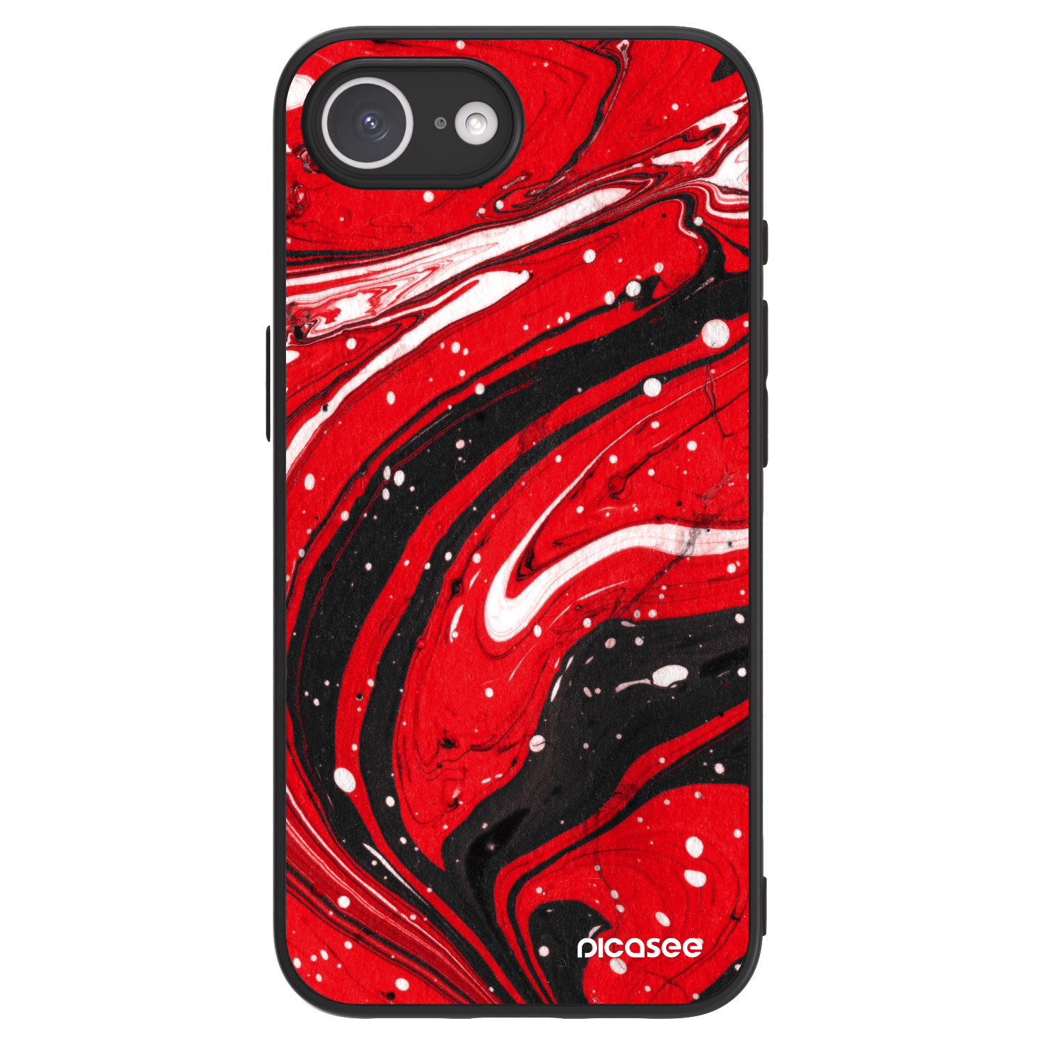 Picasee ULTIMATE CASE für Apple iPhone 16e - Red black
