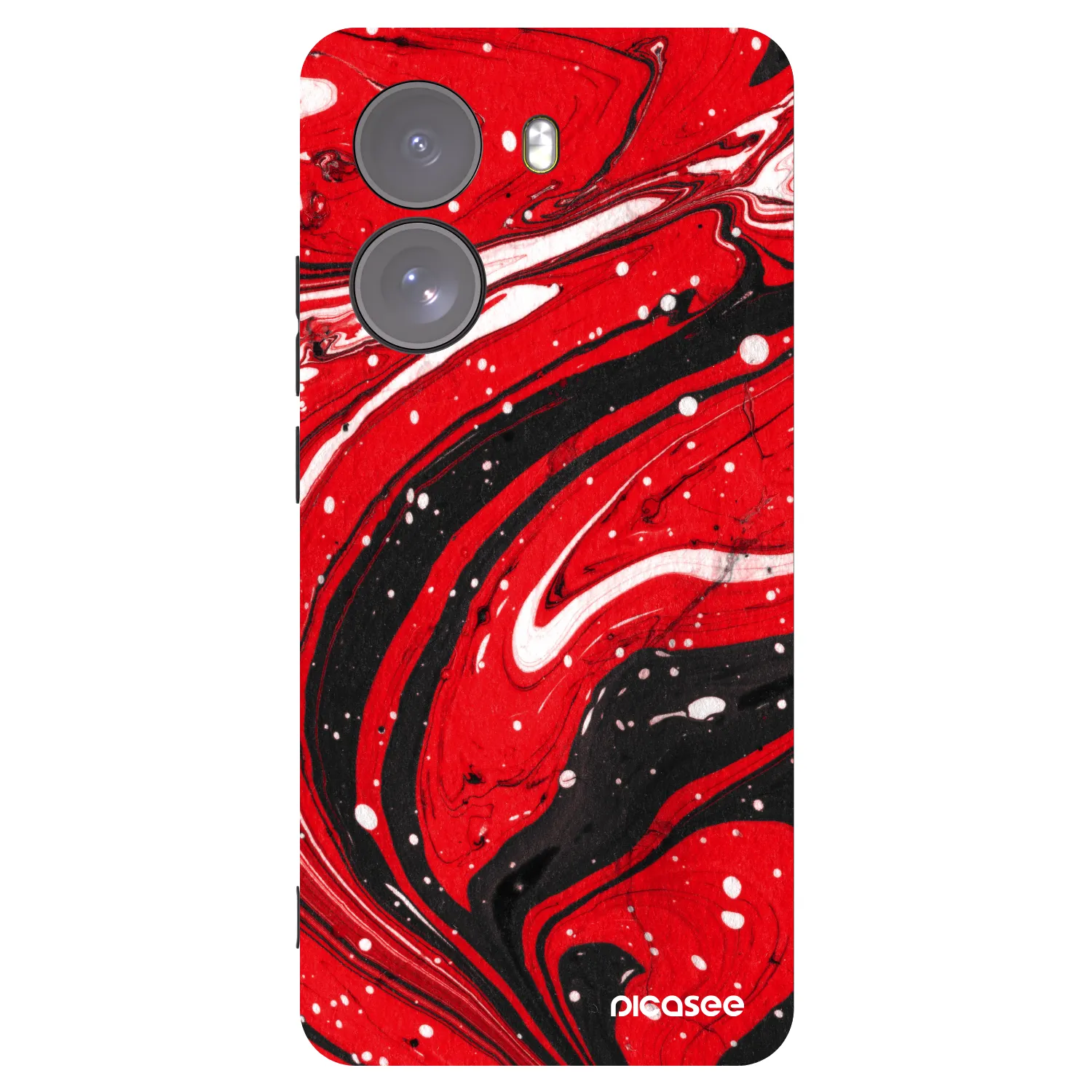 Picasee Xiaomi Poco X7 Hülle - Schwarzes Silikon - Red black