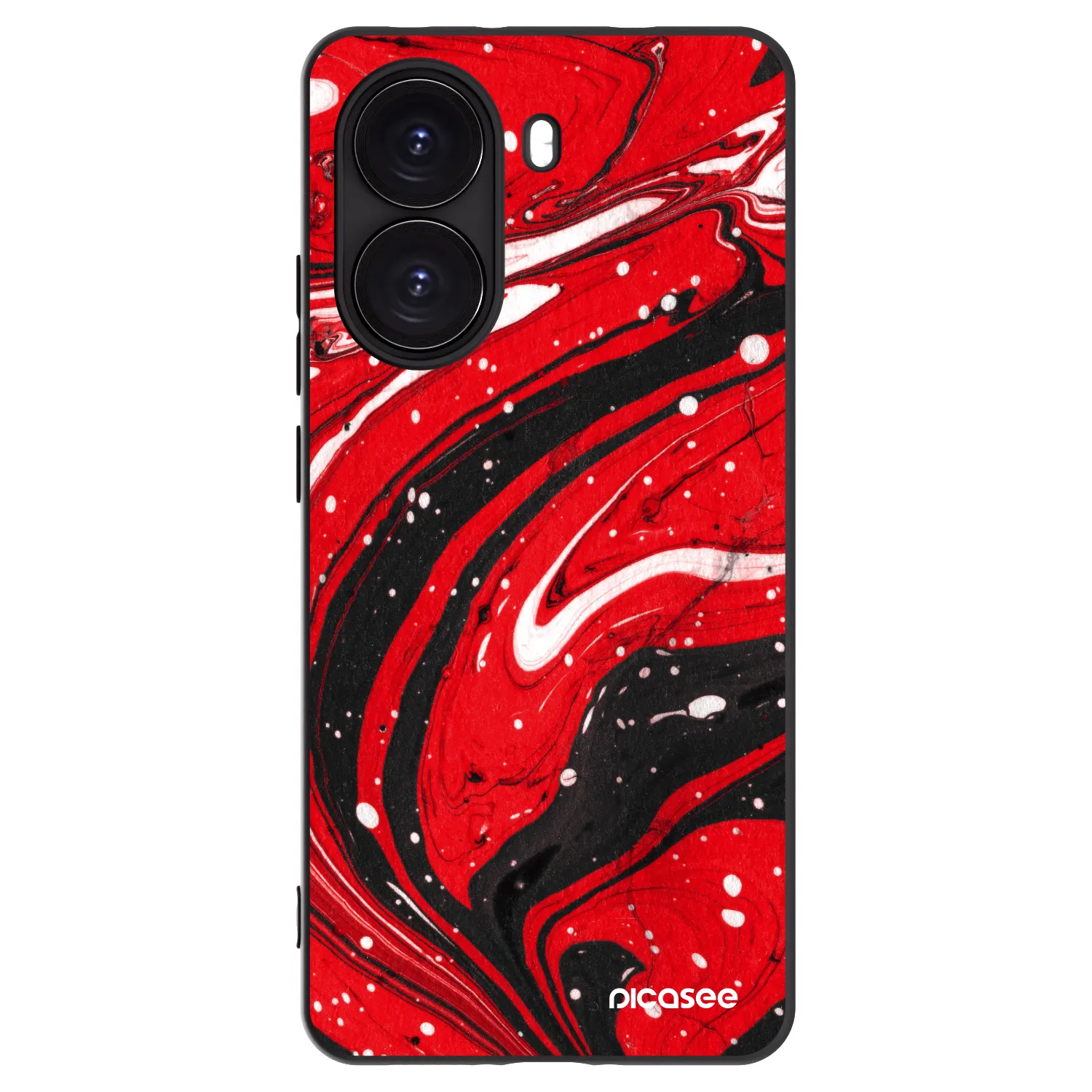 Picasee Xiaomi Poco X7 Pro 5G Hülle - Schwarzes Silikon - Red black