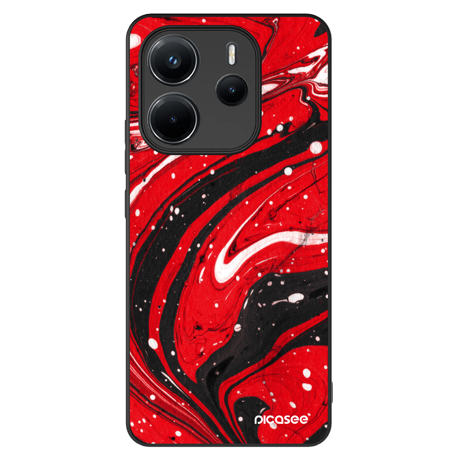 Picasee ULTIMATE CASE für Xiaomi Redmi Note 14 4G - Red black