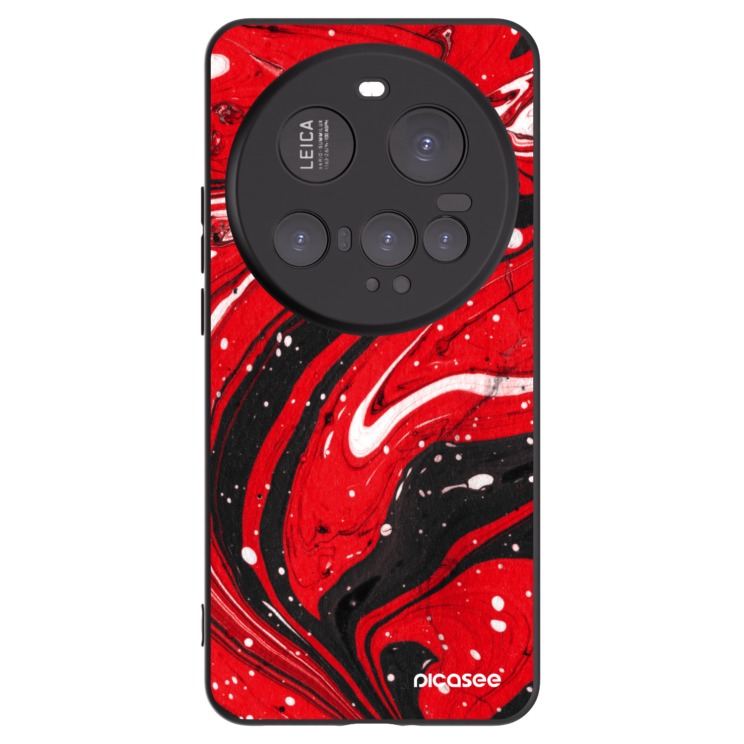 Picasee Xiaomi 15 Ultra Hülle - Schwarzes Silikon - Red black