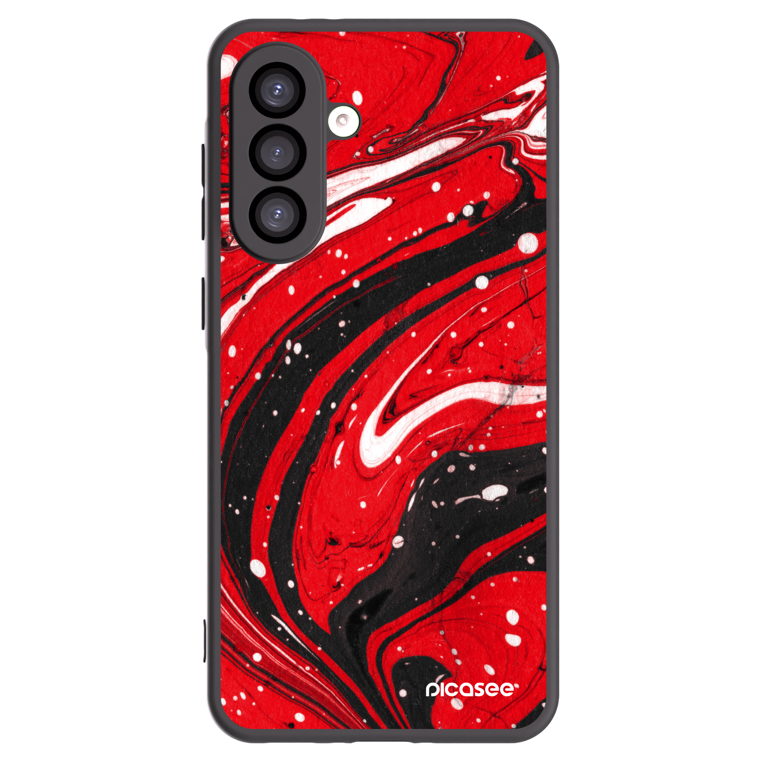 Picasee Samsung Galaxy A26 5G A266B Hülle - Schwarzes Silikon - Red black
