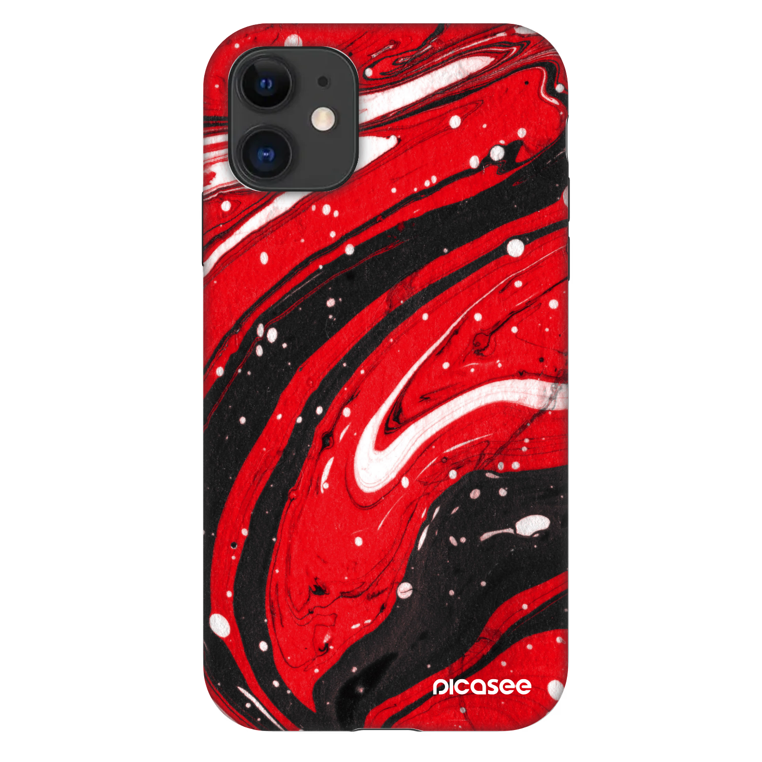 Picasee Fashion Case für Apple iPhone 11 - Red black