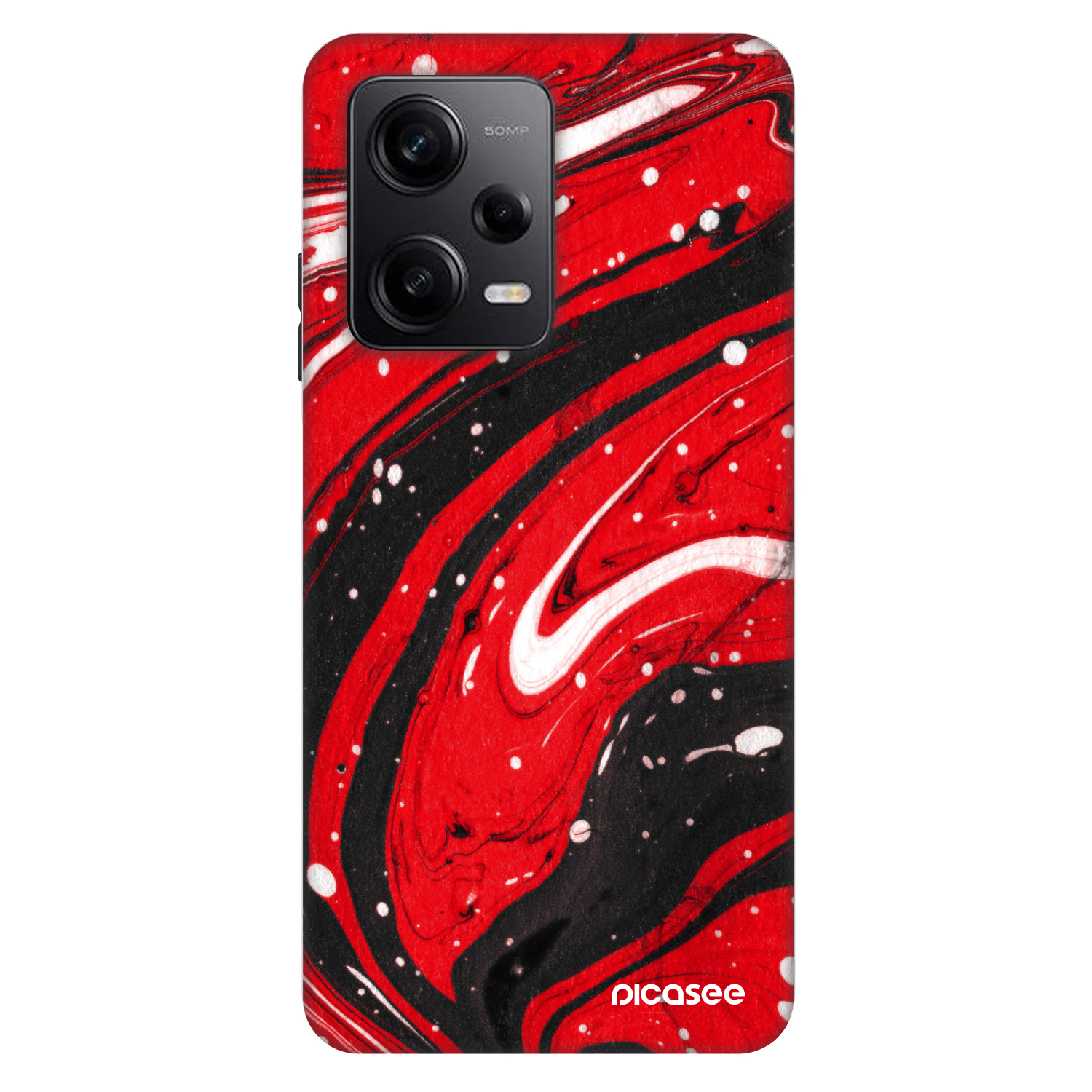 Picasee Fashion Case für Xiaomi Redmi Note 12 Pro+ 5G - Red black